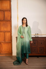 Daisy Serenity Tie-Dye Three-Piece – Emerald Mist - Muze London