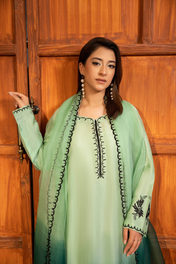 Daisy Serenity Tie-Dye Three-Piece – Emerald Mist - Muze London