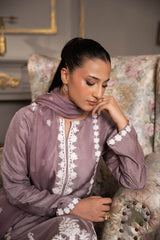 Whispering Lilac - Aree Embroidered Luxe Set - Muze London