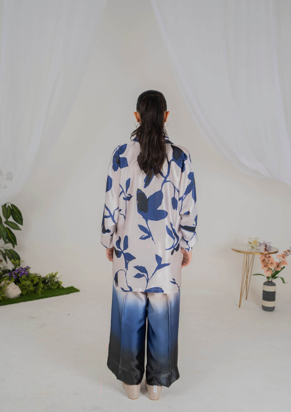 Azure Mist Silk Coord Set - Muze London