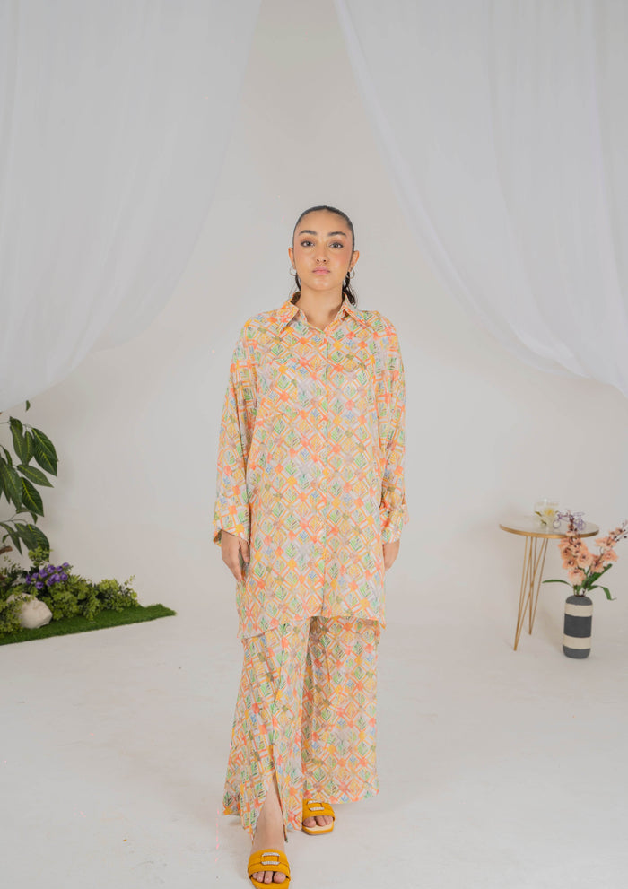 Sunset Mirage Coord Se, Cotton Silk - Muze London
