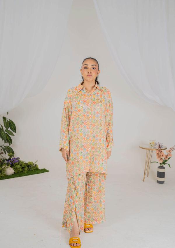 Sunset Mirage Coord Se, Cotton Silk - Muze London
