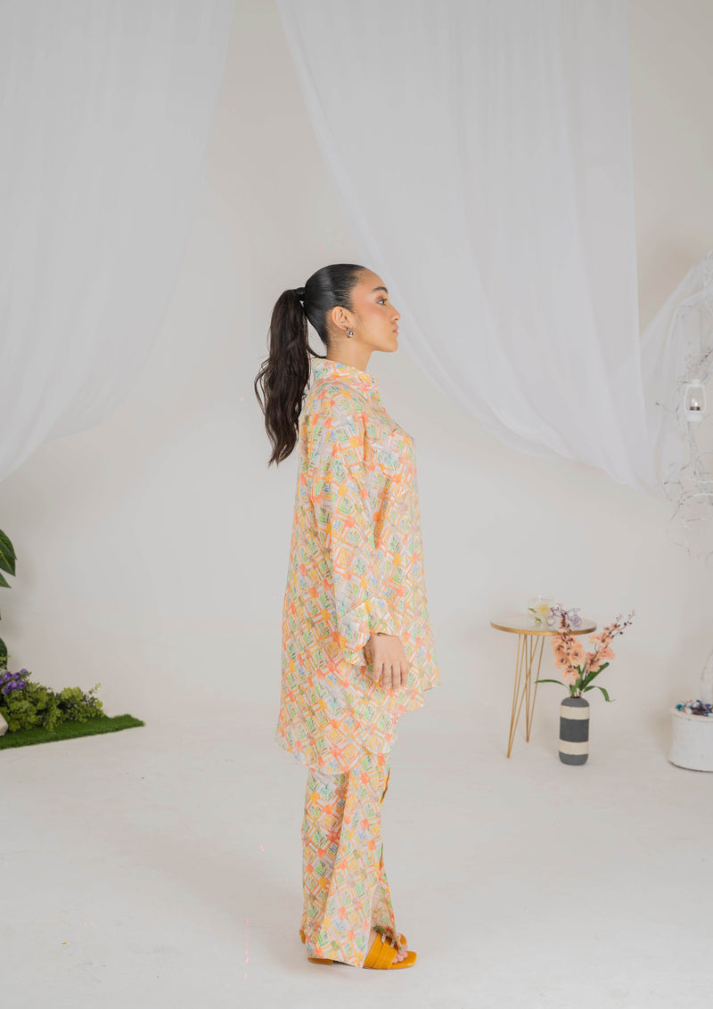 Sunset Mirage Coord Se, Cotton Silk - Muze London