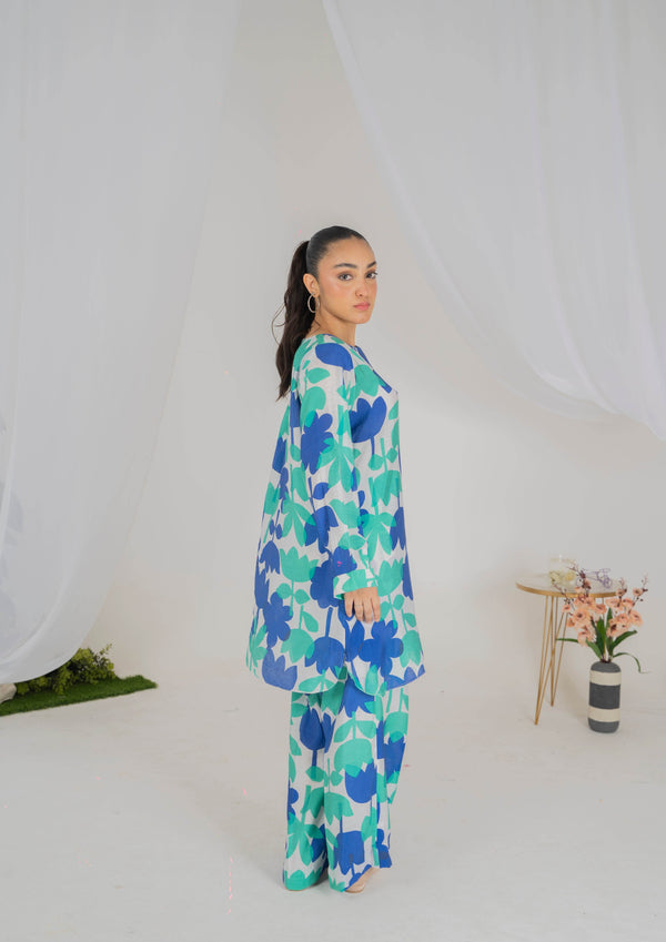 Vibe Check Lawn Silk Two-Piece Set - Muze London