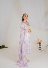 Lilac 3-Piece Luxury Silk Suit with Sequin Detailing - Muze London