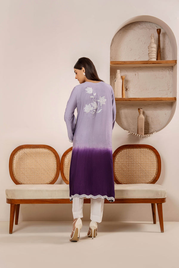 Floral Elegance – Embroidered Patchwork Tie & Dye 2-Piece - Muze London