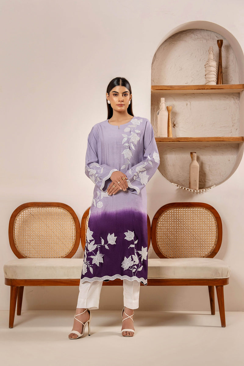 Floral Elegance – Embroidered Patchwork Tie & Dye 2-Piece - Muze London