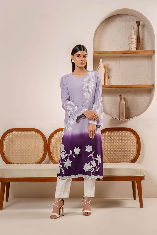 Floral Elegance – Embroidered Patchwork Tie & Dye 2-Piece - Muze London