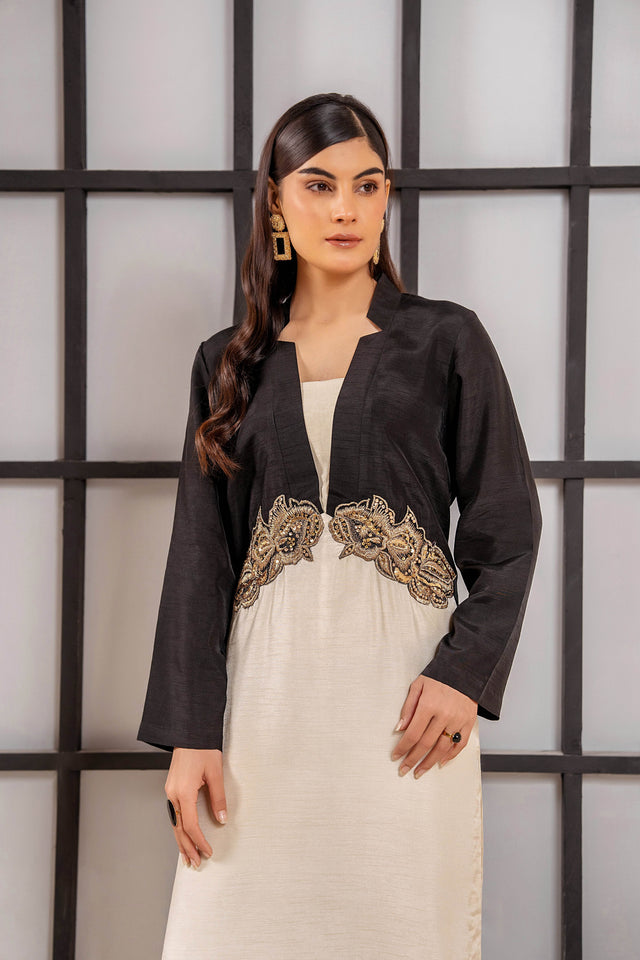 Noir Elegance – Hand-embellished motif - Muze London