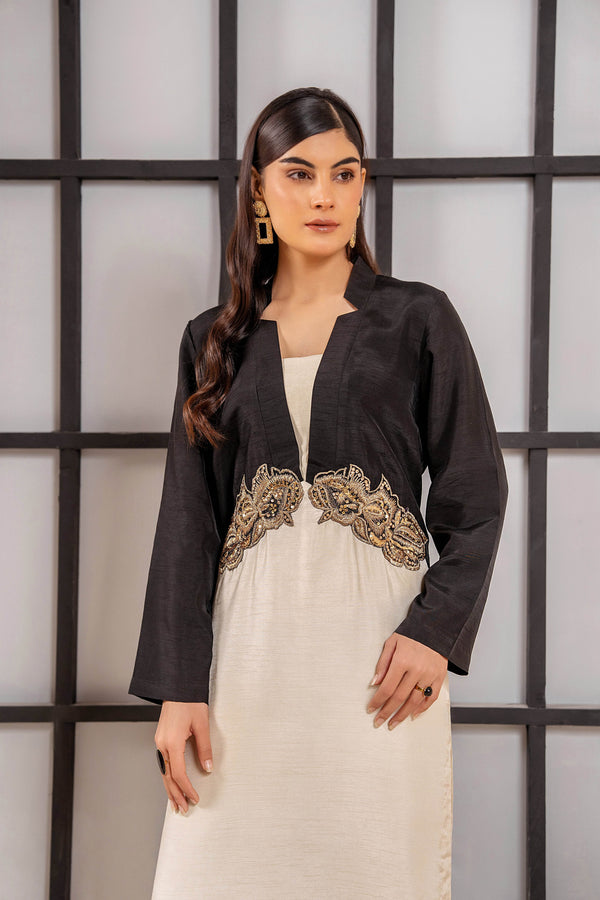 Noir Elegance – Hand-embellished motif - Muze London