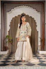 Rawayat Farshi Shalwar Set – A Timeless Masterpiece in Dorri & Work - Muze London