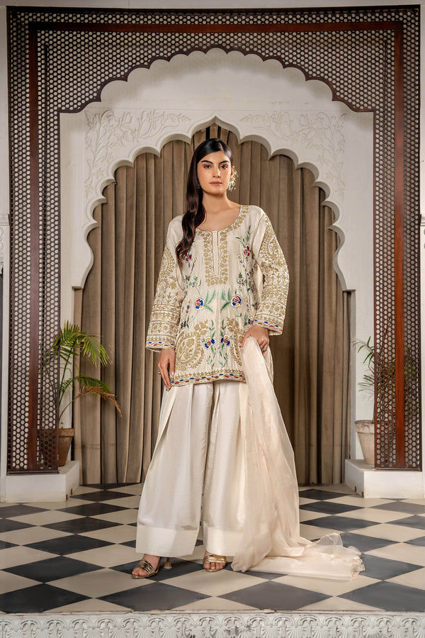Rawayat Farshi Shalwar Set – A Timeless Masterpiece in Dorri & Work - Muze London