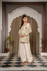 Rawayat Farshi Shalwar Set – A Timeless Masterpiece in Dorri & Work - Muze London
