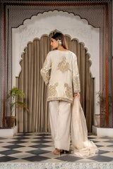 Rawayat Farshi Shalwar Set – A Timeless Masterpiece in Dorri & Work - Muze London