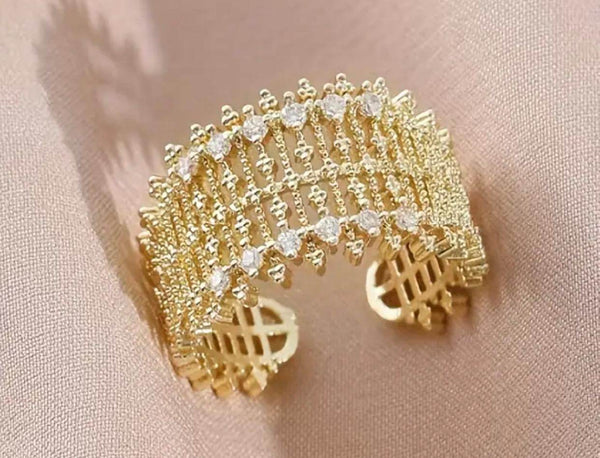 Zirconia Ring Adjustable - Muze London