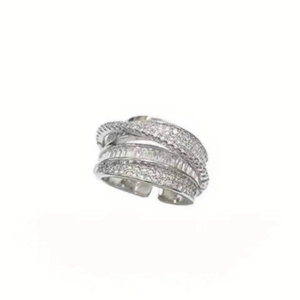 Geometric SS Ring Adjustable - Muze London