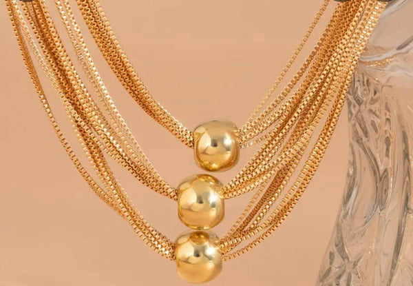 Exaggerated SS Multilayered Chain - Muze London