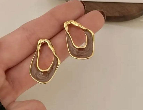 Vintage PC Tear Drop Earrings - Muze London