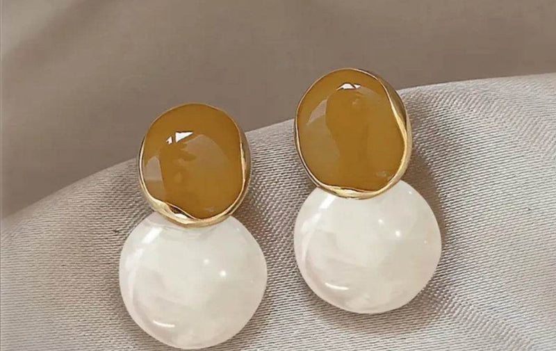 Elegant PC Dangle Earrings - Muze London