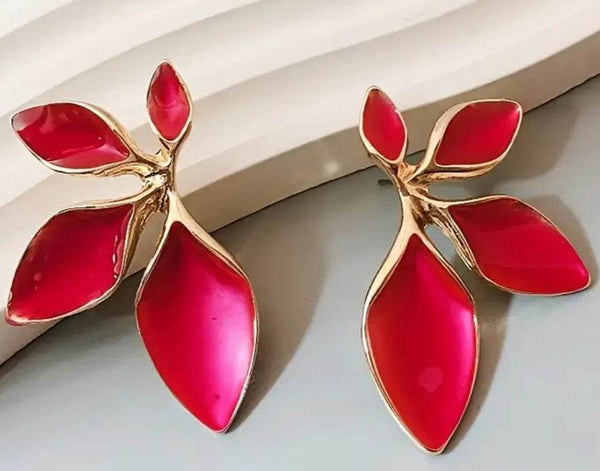 Vintage SS Leaf Drop Studs - Muze London