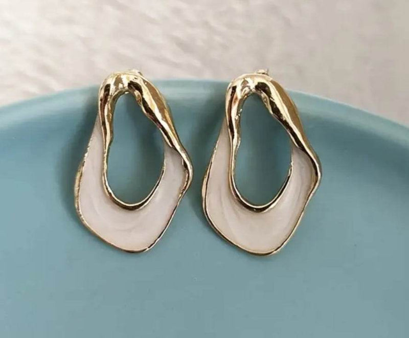 Vintage PC Tear Drop Earrings - Muze London
