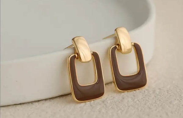 Elegant PC Dangle Earrings - Muze London
