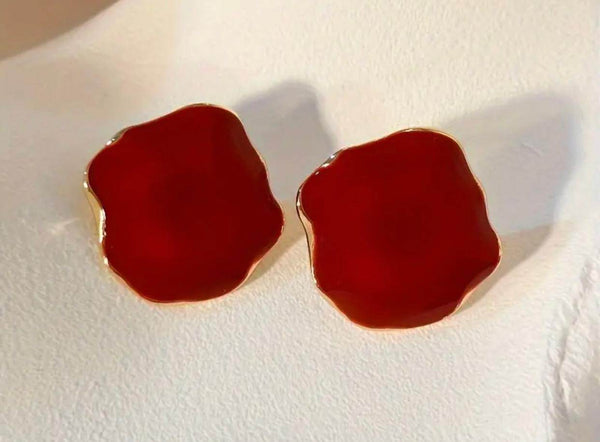 Vintage SS Resin Geometric Earrings - Muze London